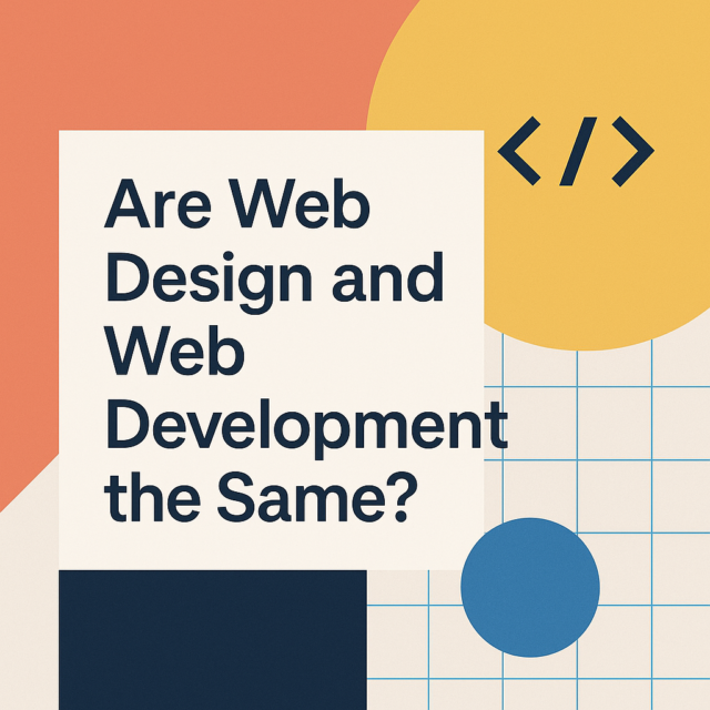 Are Web Design and Web Development the Same