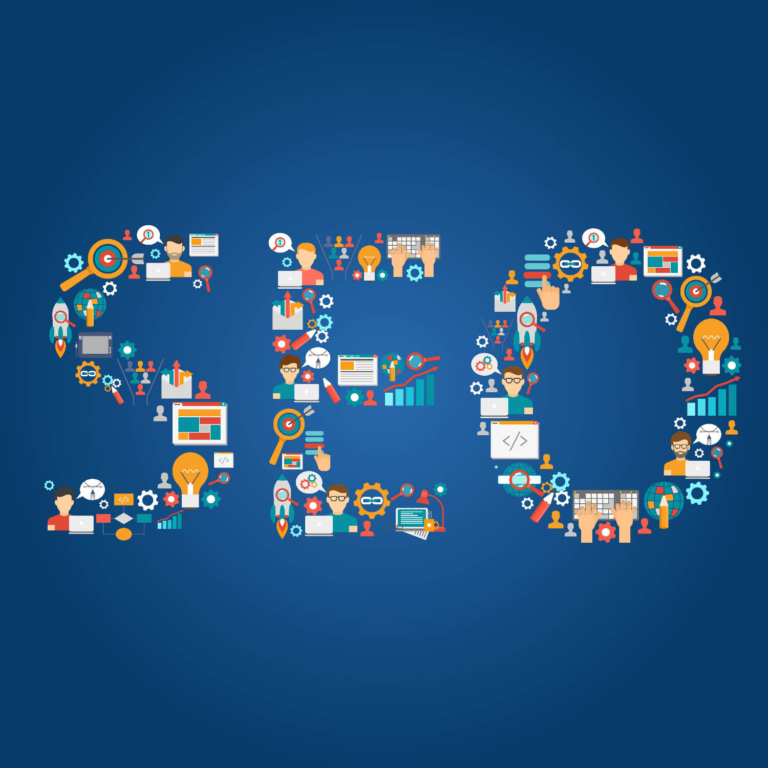 Diagram illustrating the three core components of a strong SEO strategy: technical setup, content, and backlink building