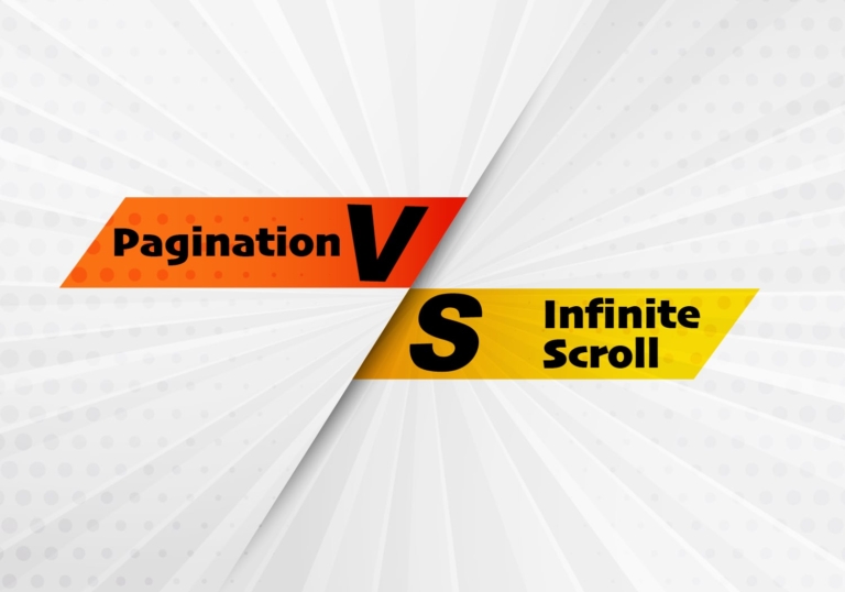Ecommerce website showcasing difference between Pagination and Infinite Scrolling