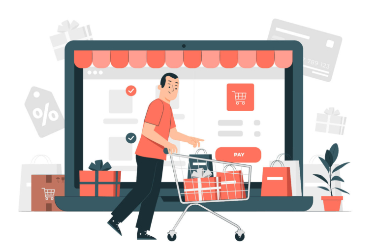 Online shopper completing a purchase on an optimized checkout page, with user-friendly design and secure payment options from our team.