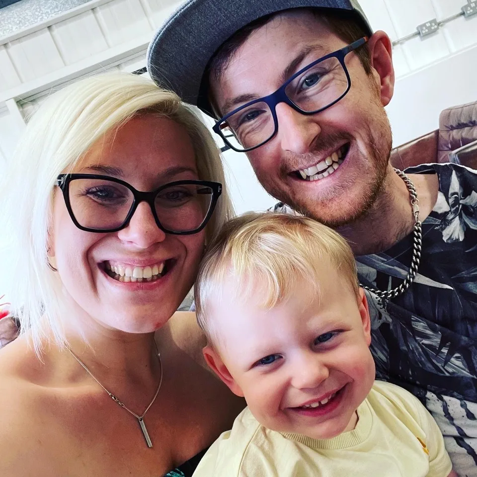 James Crabb with Jenny Crabb and Max Crabb.