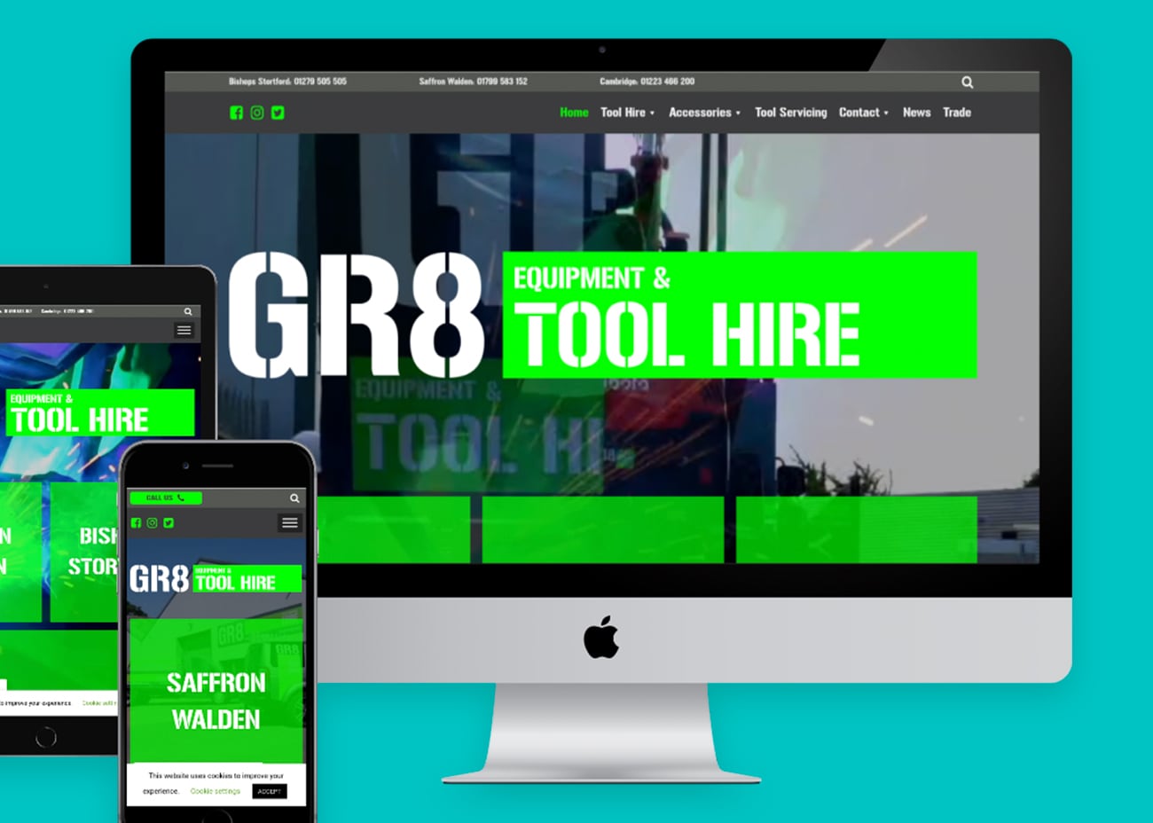 GR8 Tool Hire - Web Design, Marketing and SEO case study image